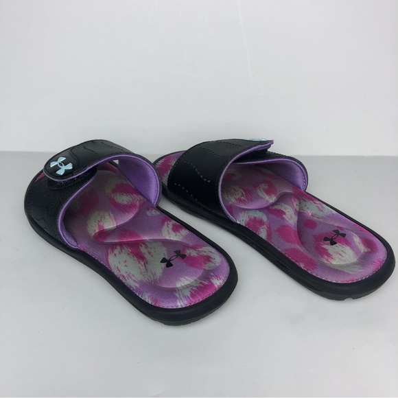 Under Armour Girls' UA Ignite VI Graphic Footbed Slides - Picture 4 of 7
